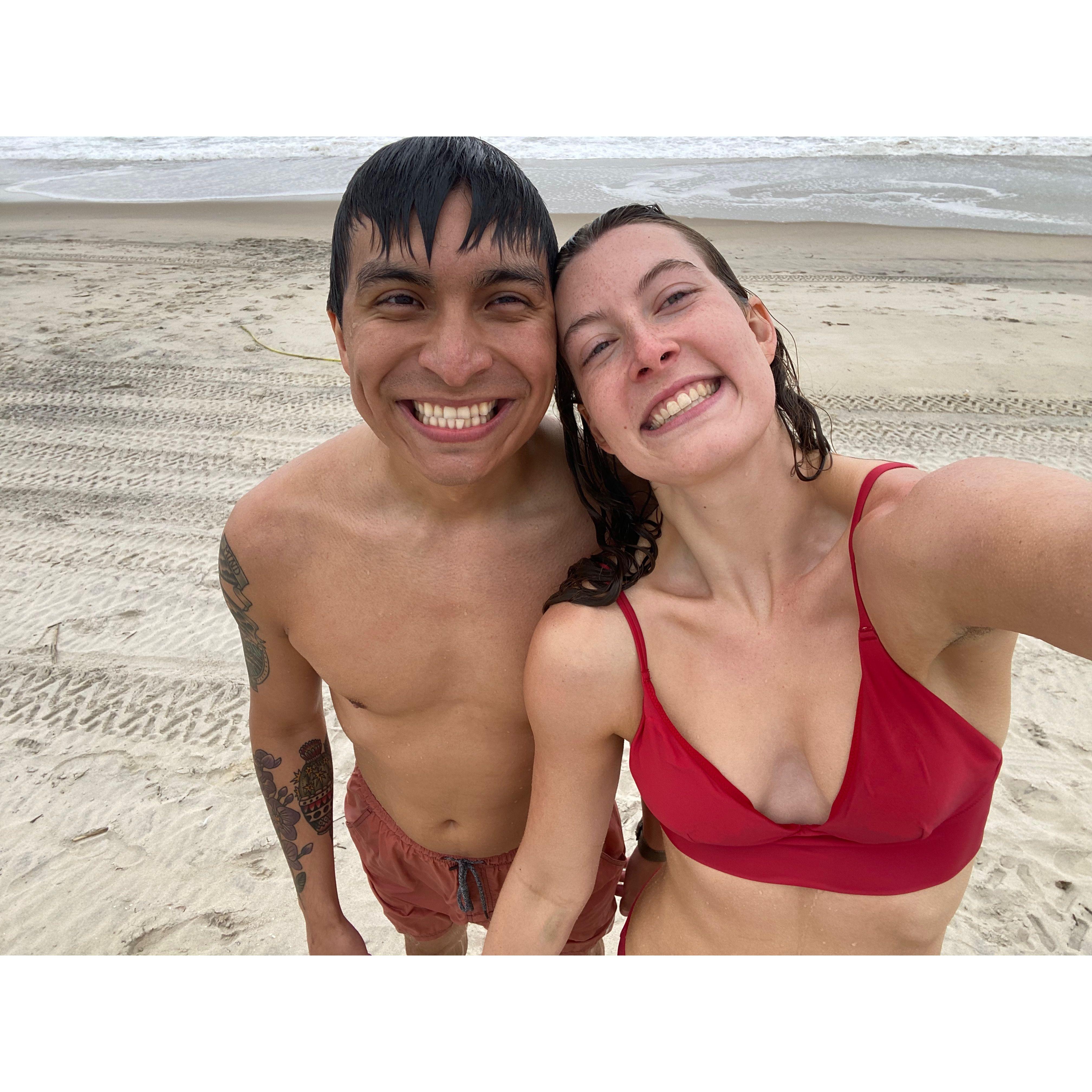 Polar plunging in San Diego, January 2024