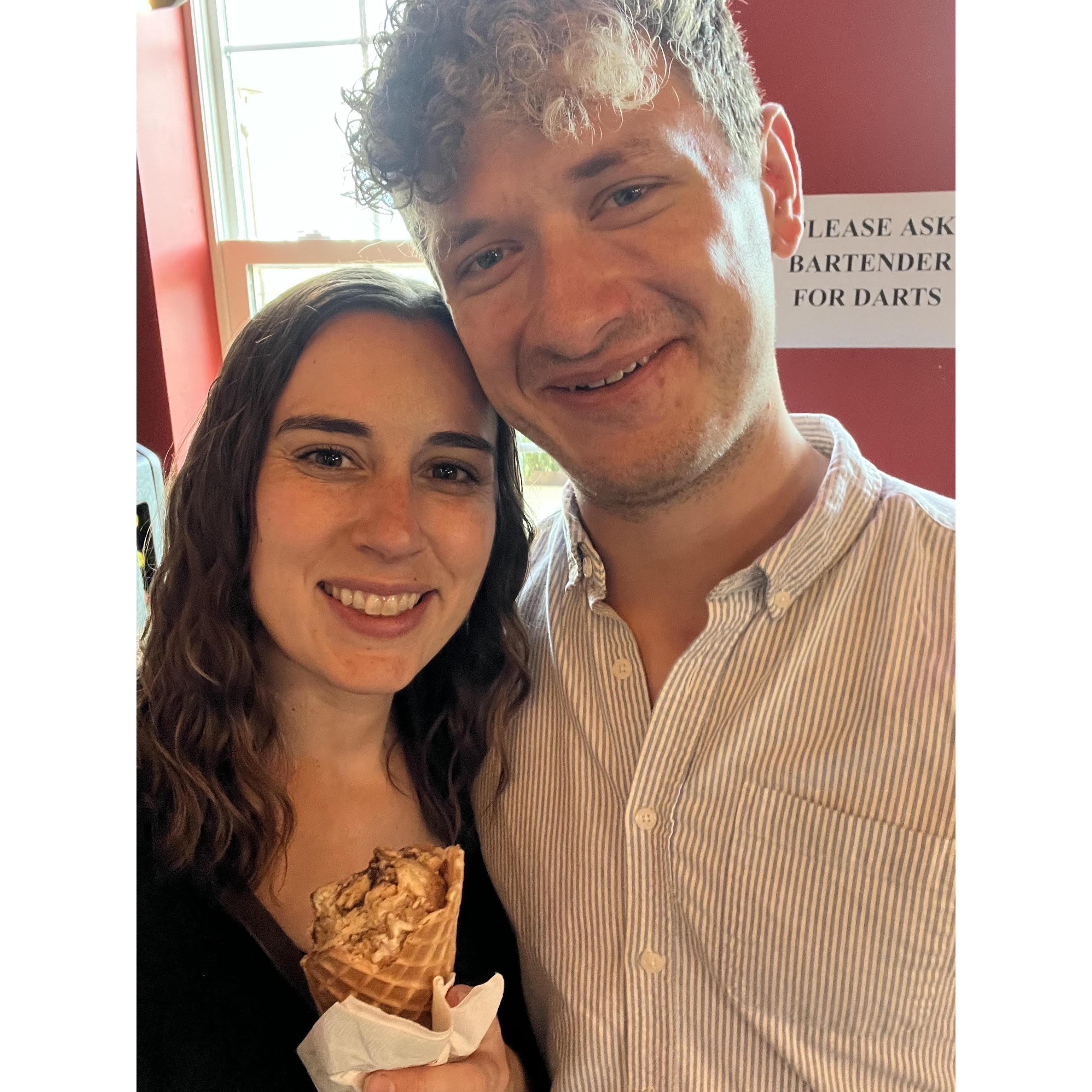 We both have a sweet tooth.