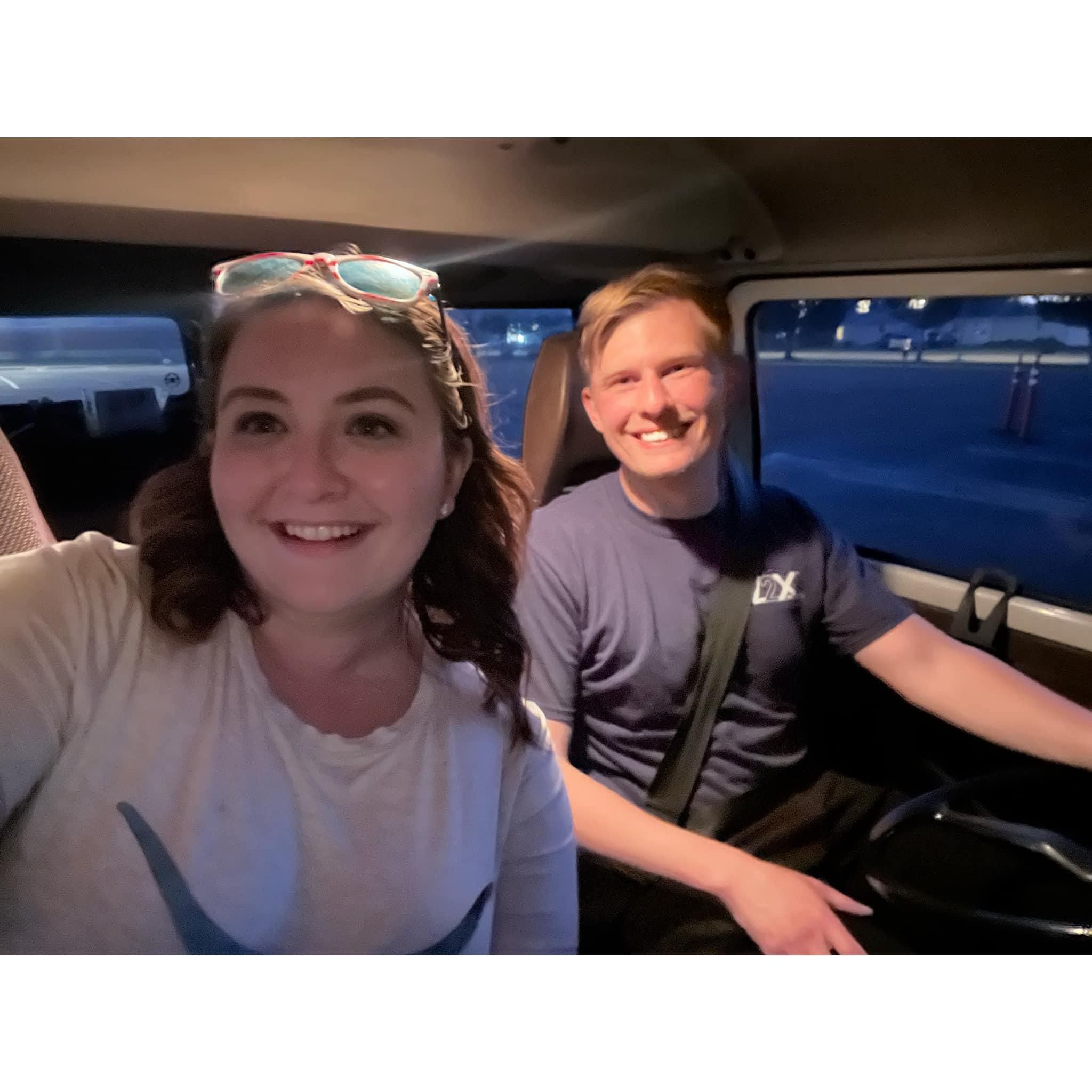 Celebrating Independence Day in the VW Van—fireworks, freedom, and our little slice of Americana.