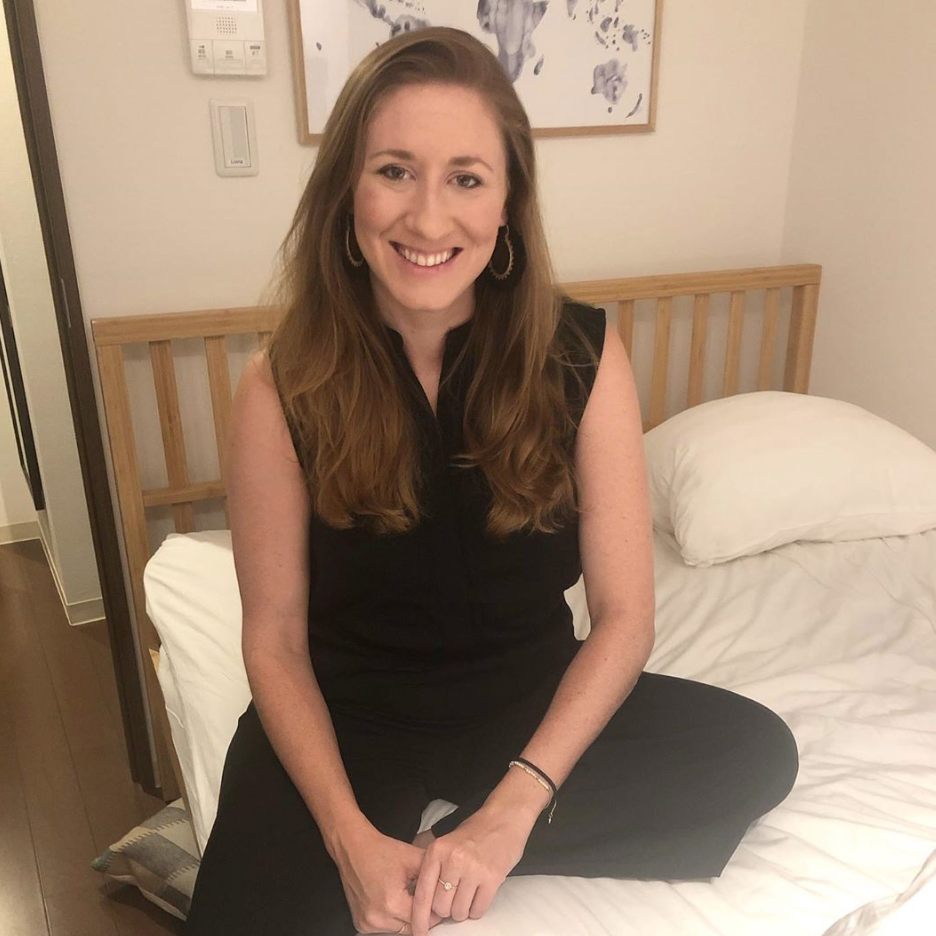 Before going out for dinner in Tokyo