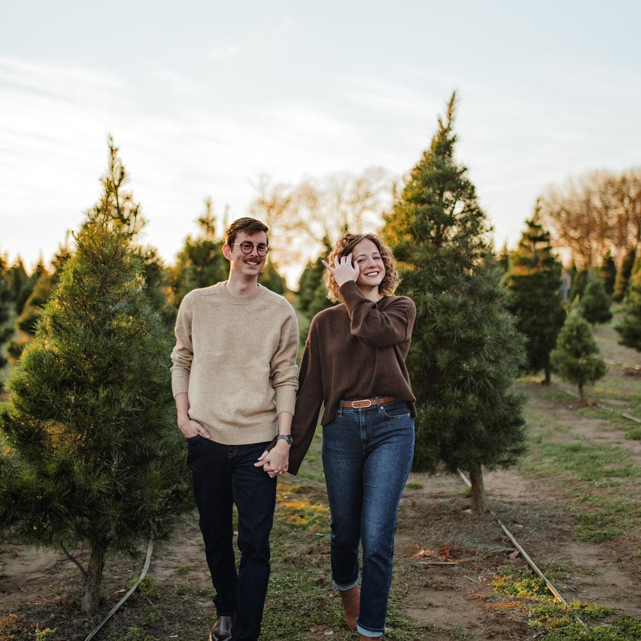 Taking Christmas photos together!