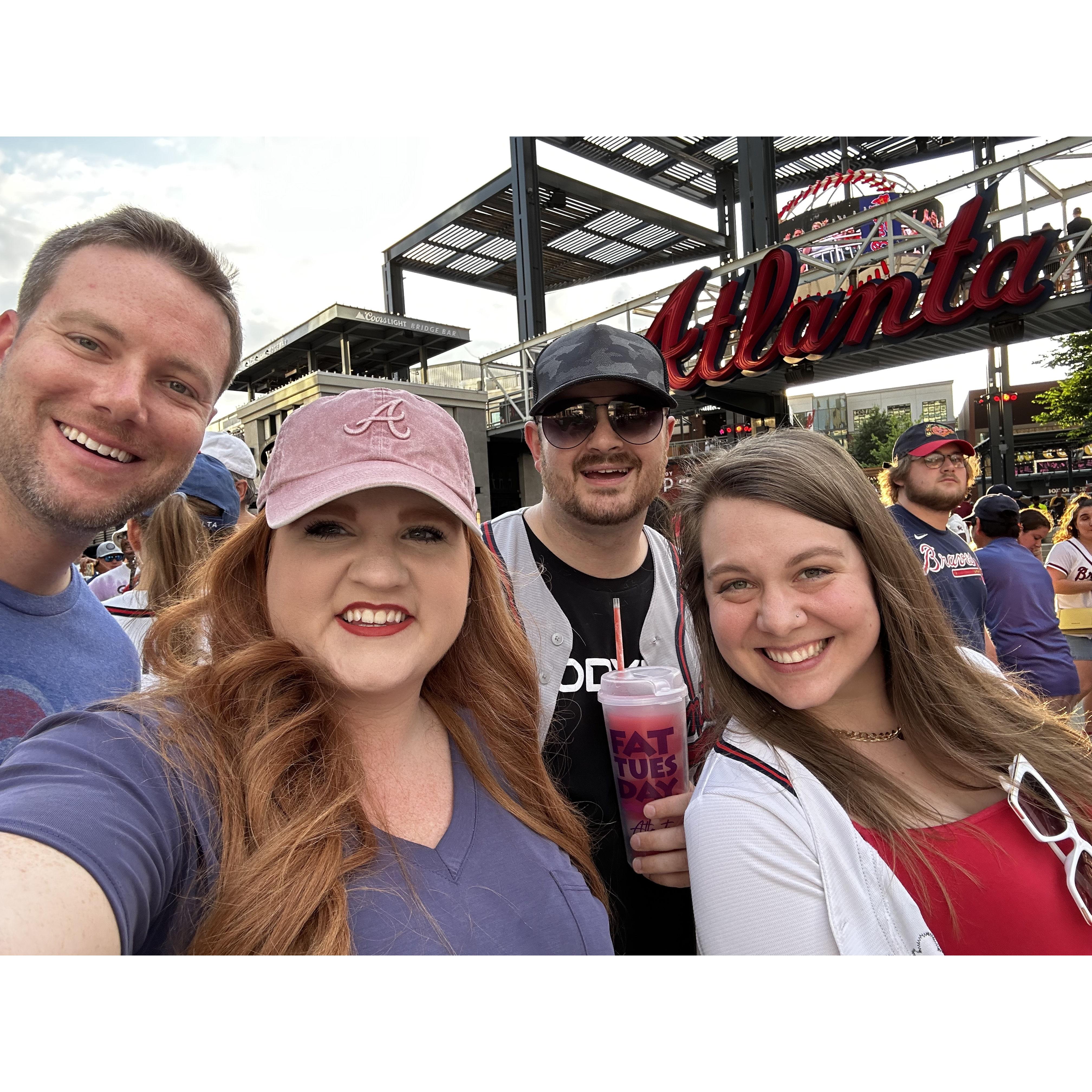 A warm Fall night to see the Braves knock it out of the park with Sean and Lauren.