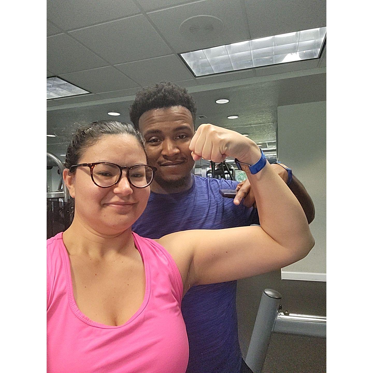 Julian became Leah's gym coach