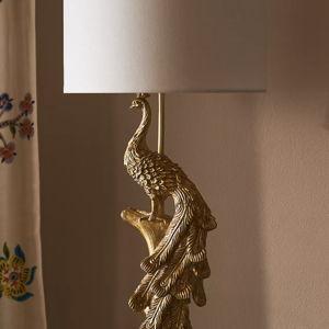 The Icon Table Lamp: Peacock Edition