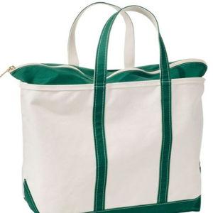 Boat and Tote®, Zip-Top, Large, Long, Dark Green, "ORMSBY" Times Bold