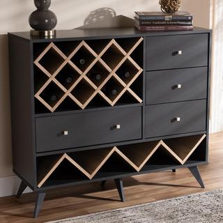 Savino Wood Wine Cabinet