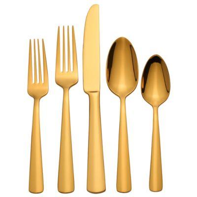 Oneida® Aptitude 20-Piece Flatware Set in Gold