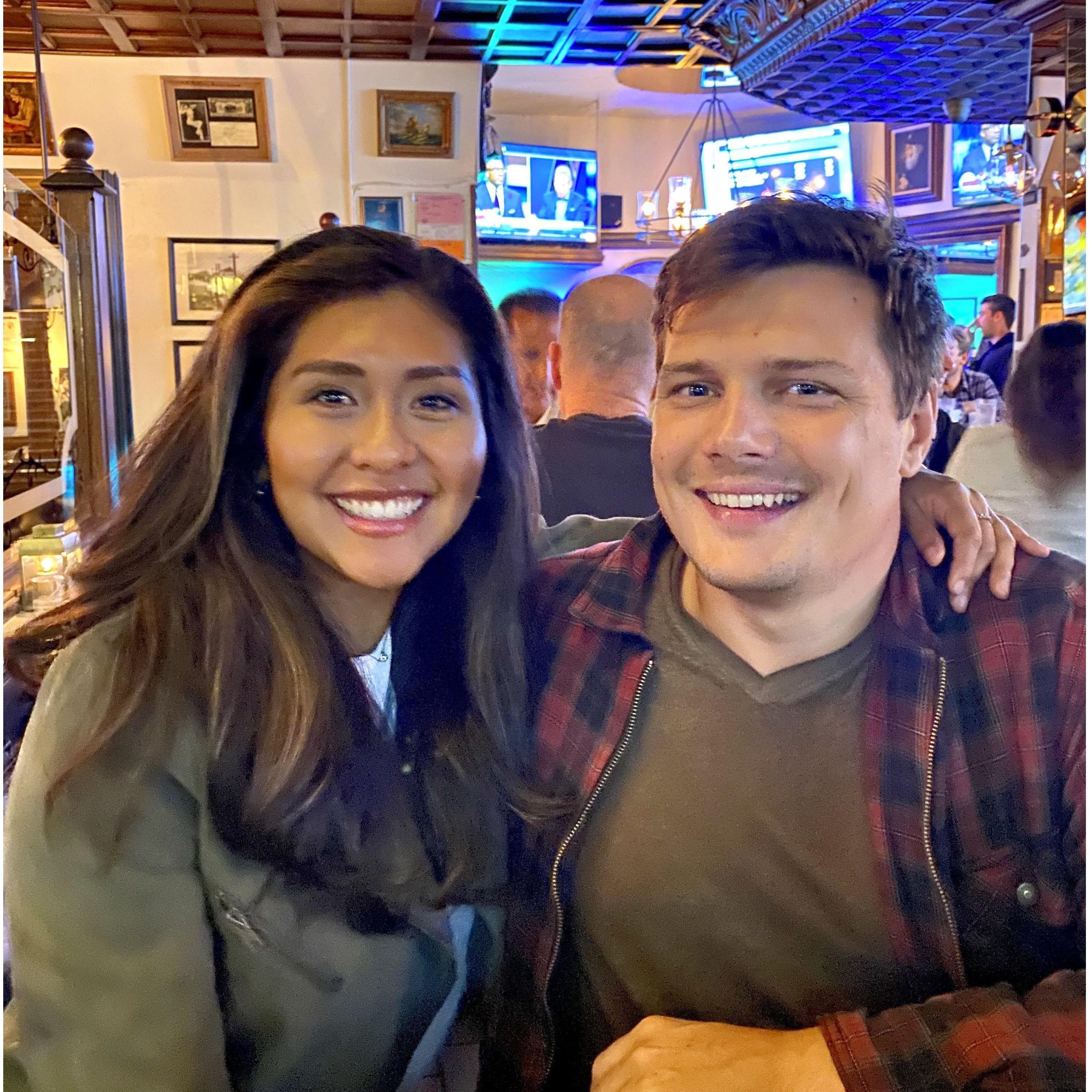 At our favorite local bar in Newport Beach
