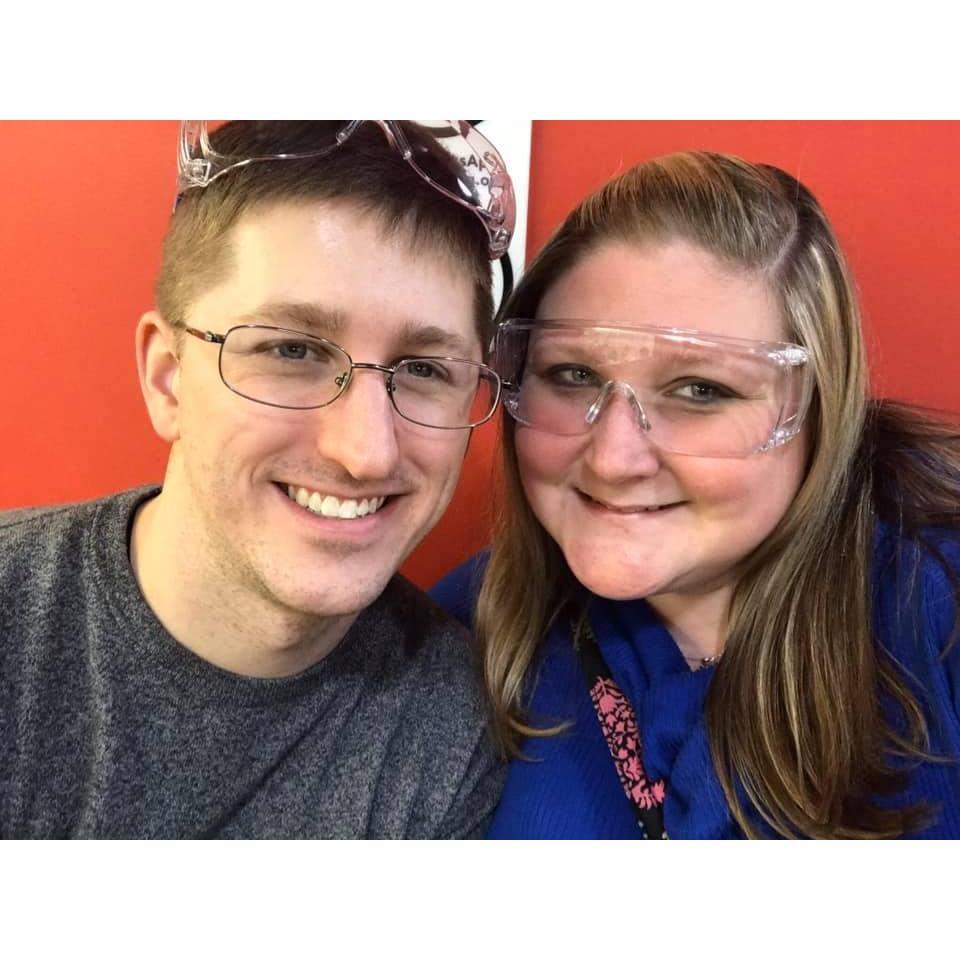 Our 1st Valentine's Day at the Corning Museum of Glass. (Spoiler Alert, this is where we got engaged a little over a year later)