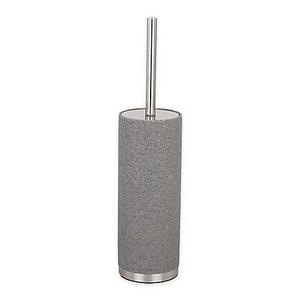 Highline Toilet Brush with Holder in Grey/Brushed Nickel