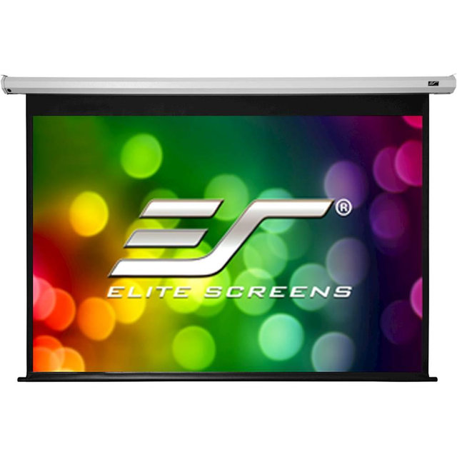 Elite Screens - Spectrum Series 120" Electric Motorized Projector Screen - White