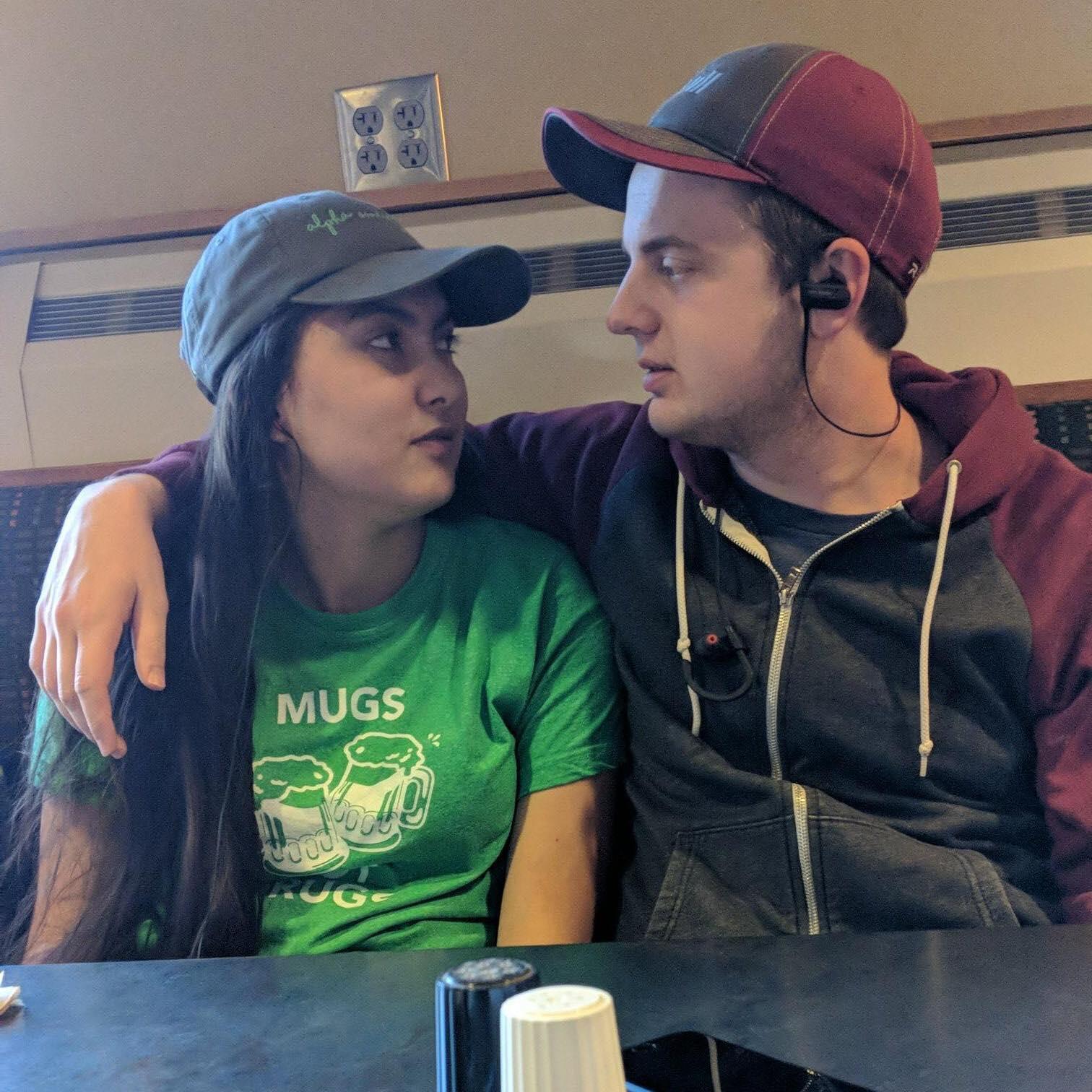 One of our first pictures while we were studying downstairs in Surbeck.