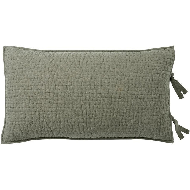 Loden Pick-Stitch Cotton/Linen Quilted Sham, King