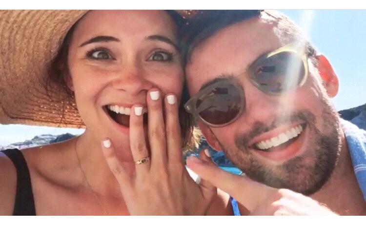 They continued their celebration in Italy, where they ended up finding the quaintest, most perfect, little island to bask in their new engagement.