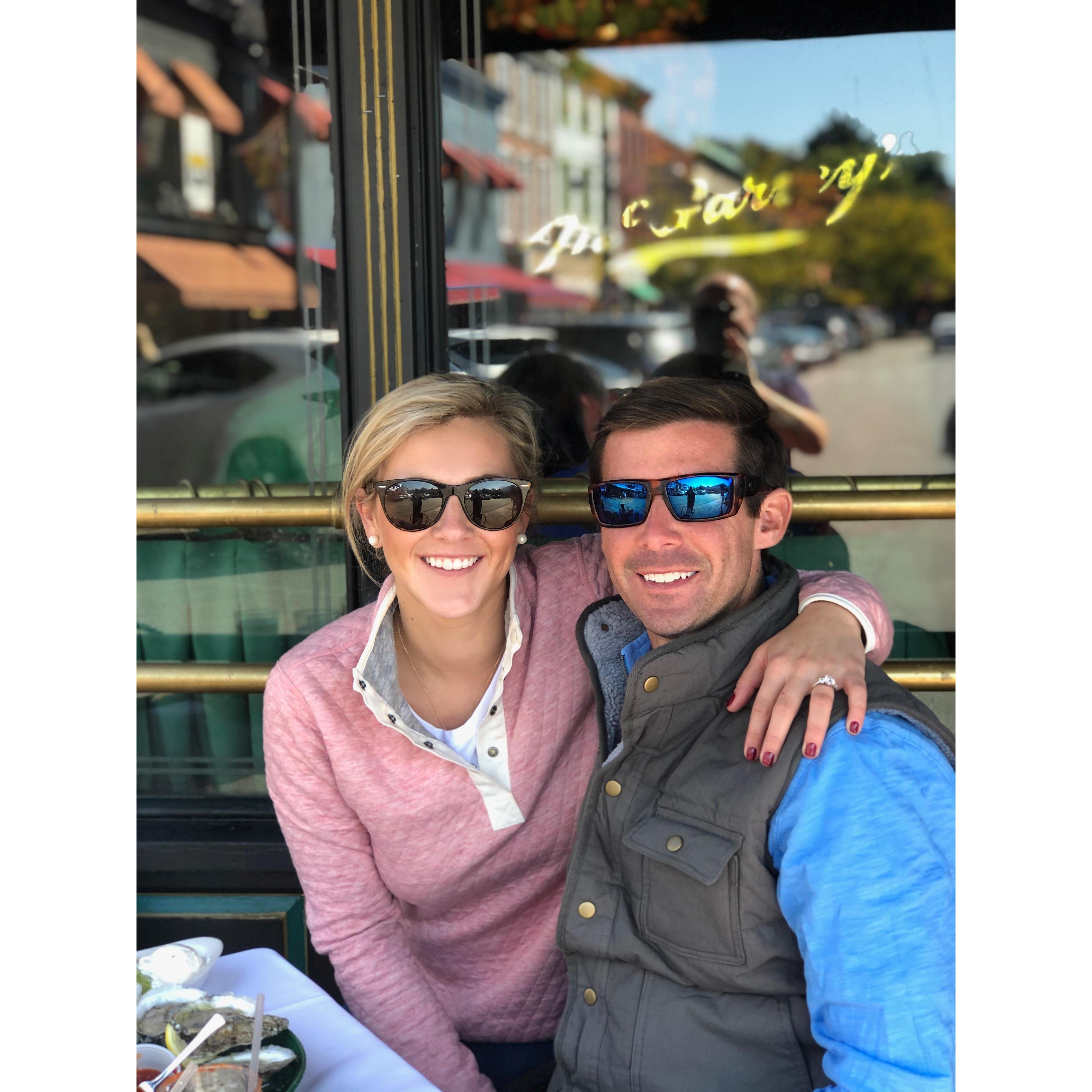 Celebrating our one year anniversary in Annapolis 
October 13, 2019