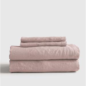 [Dusty Mauve] European Linen Sheet Set