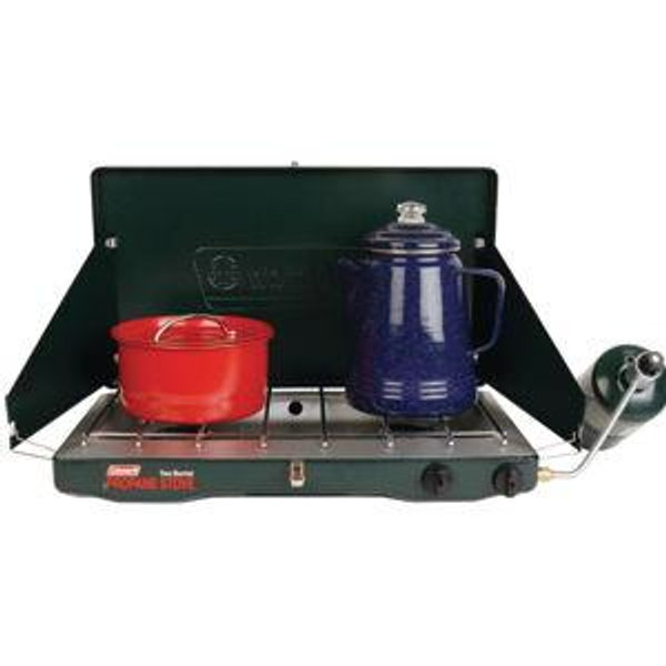 Coleman Brand, Matchlight 10,000 BTU 2-Burner Propane Stove, Black