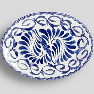 Puebla Oval Serve Platter, Small 12.25"