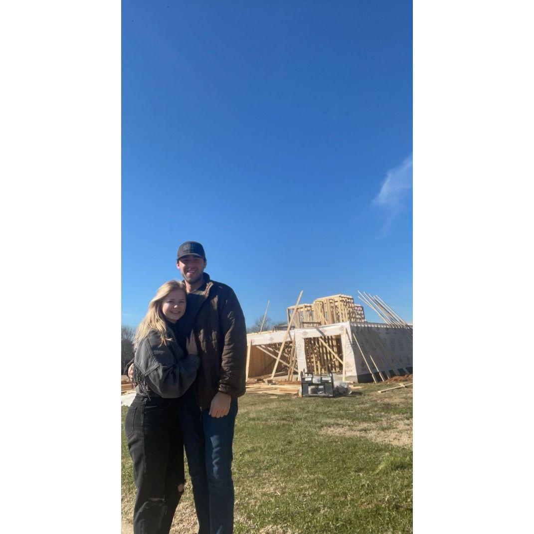 We started building our first home in January 2022.