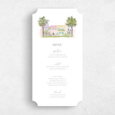 White Ticket Wedding Menu - Ashbey