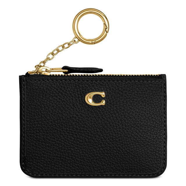 COACH Leather Essential Mini ID Card Case