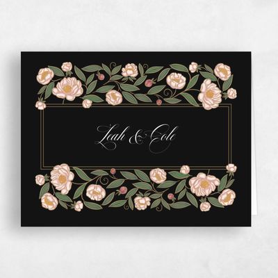 Black Wedding Thank You - Beatrice Landscape