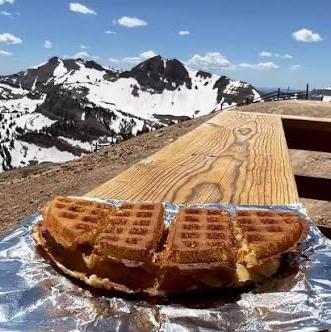 Corbet's Cabin Top of the World Waffles