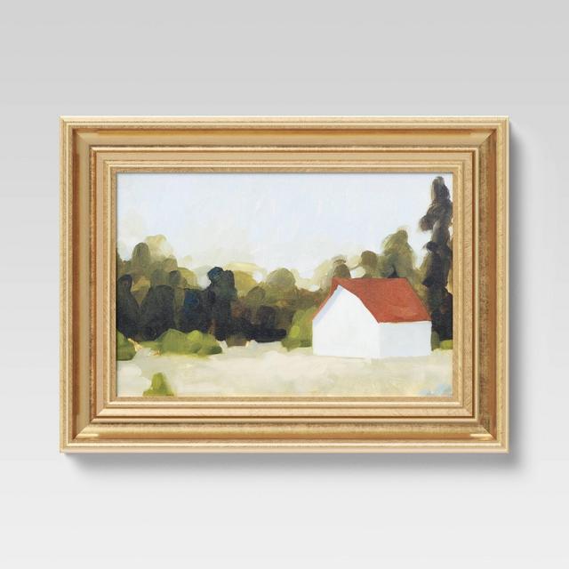 12" x 16" Woodland Farmhouse I Framed Board - Threshold™