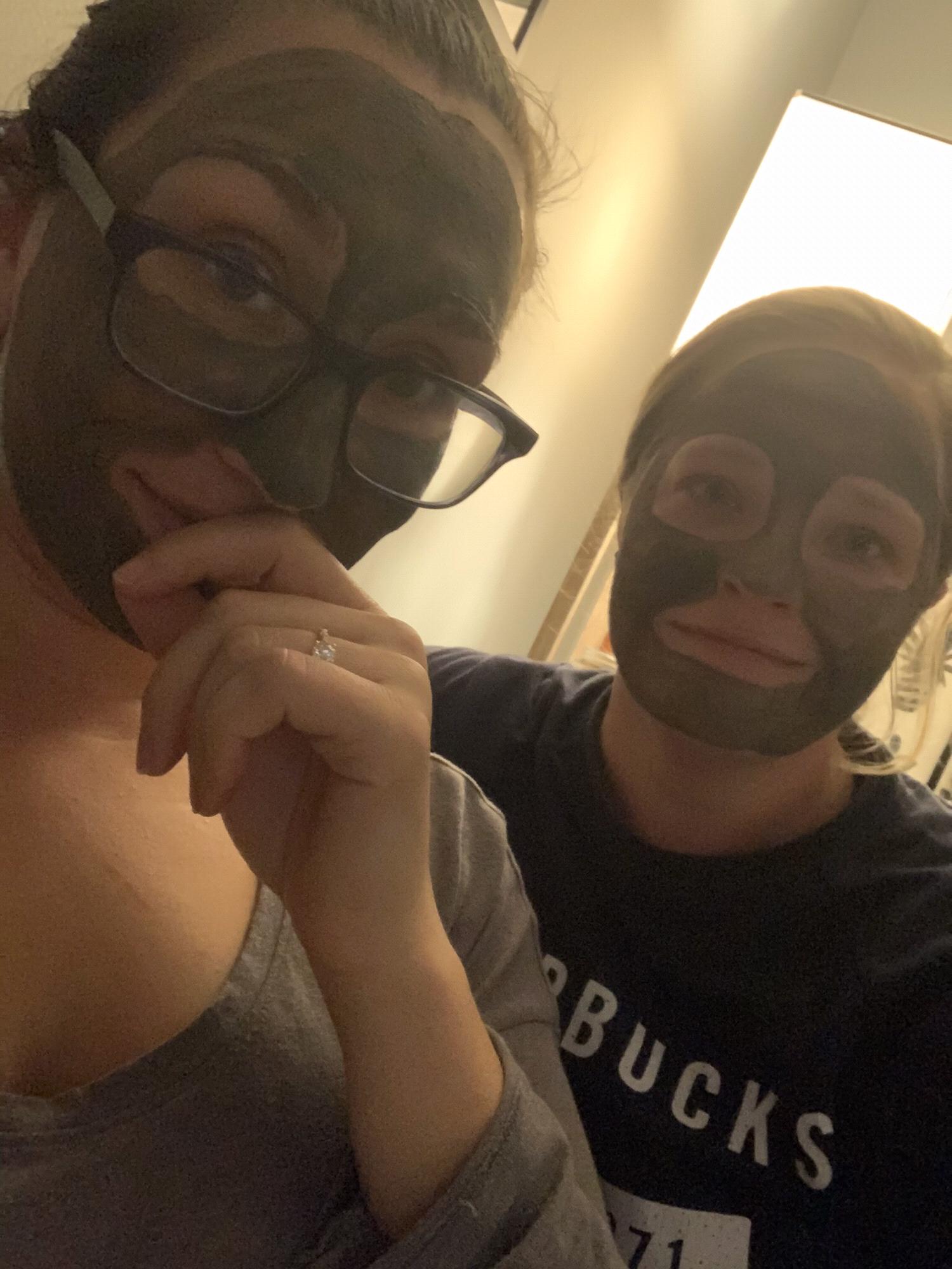 Dead Sea mud facials!  Thanks Zach and Sally!