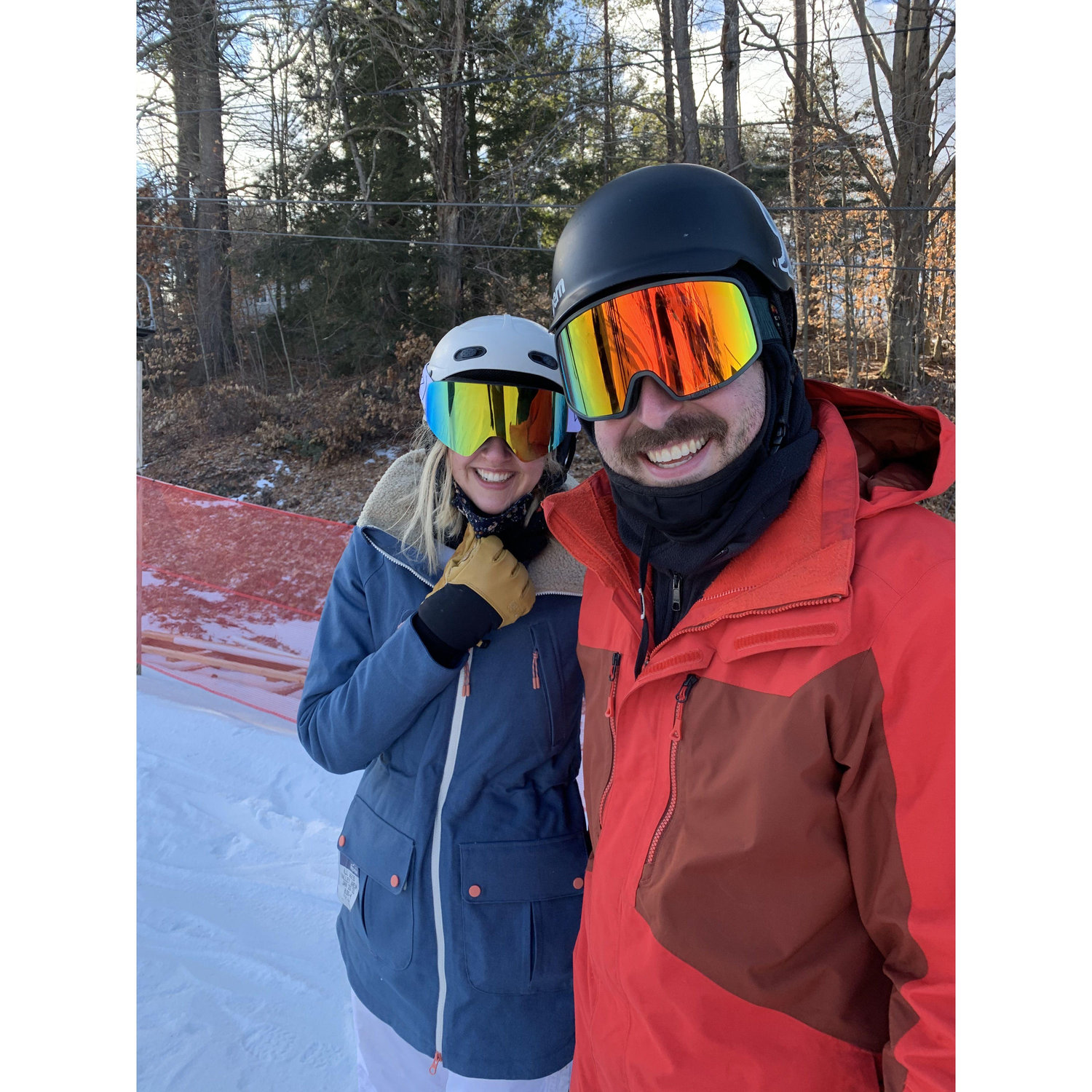 Ski season at Pats Peak, NH - January 2021