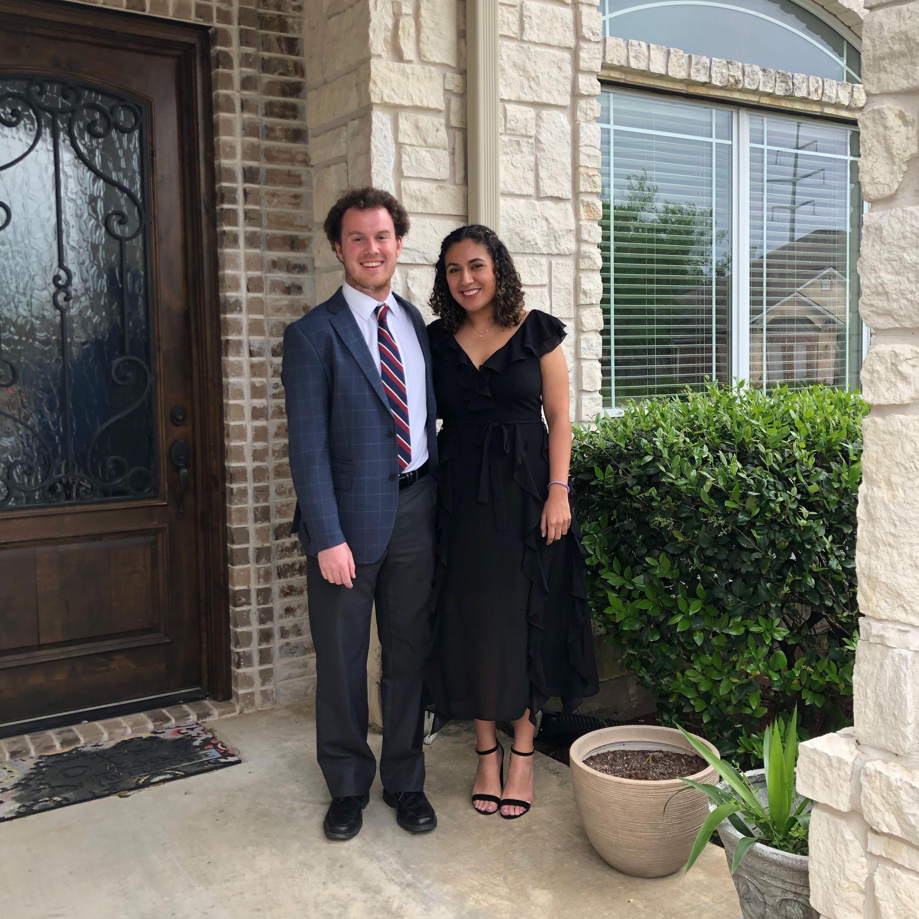 Our first official picture together, taken when we attended the Bush Ball- March 2019.