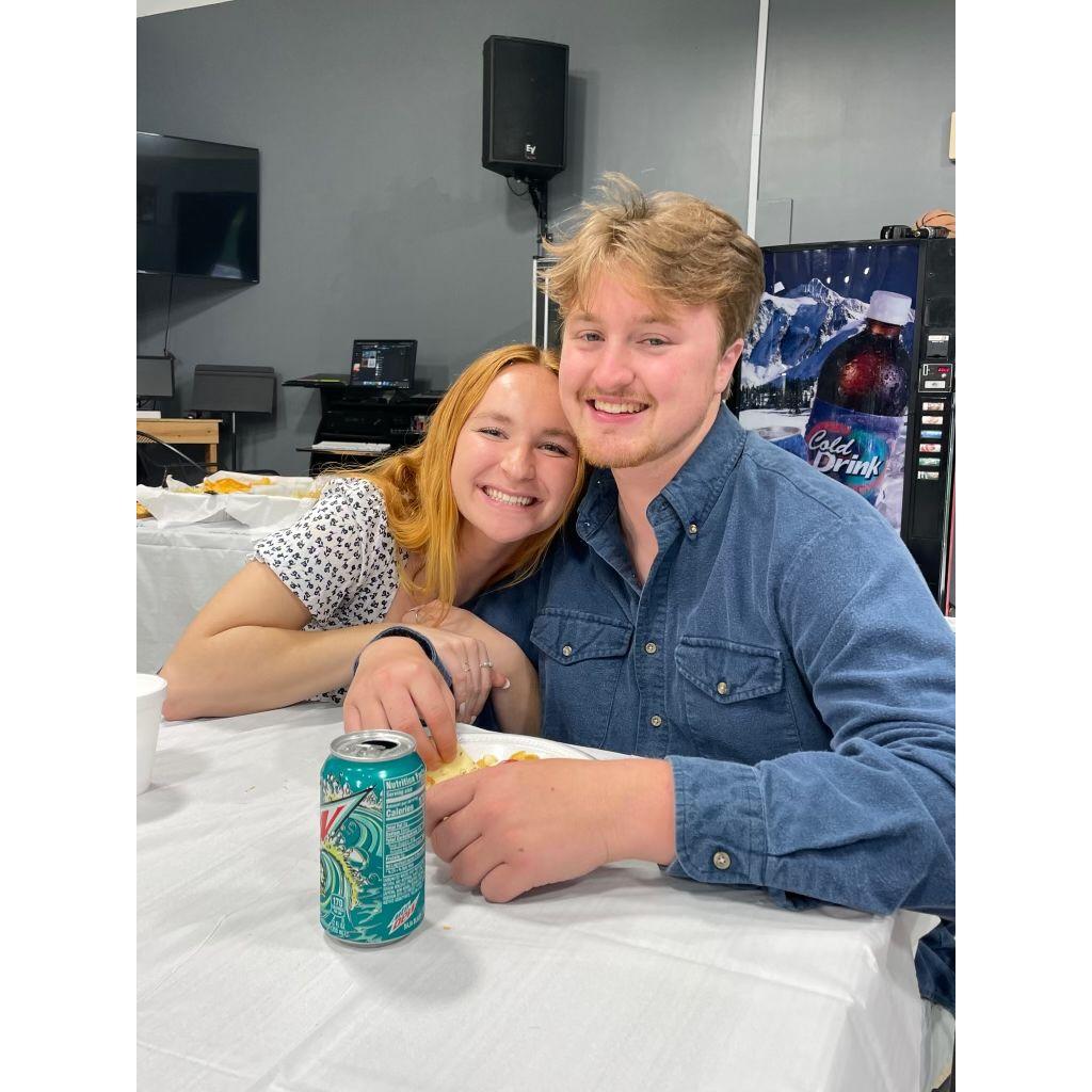 Jonah's two loves - Hannah and Baja Blast
4/30/23