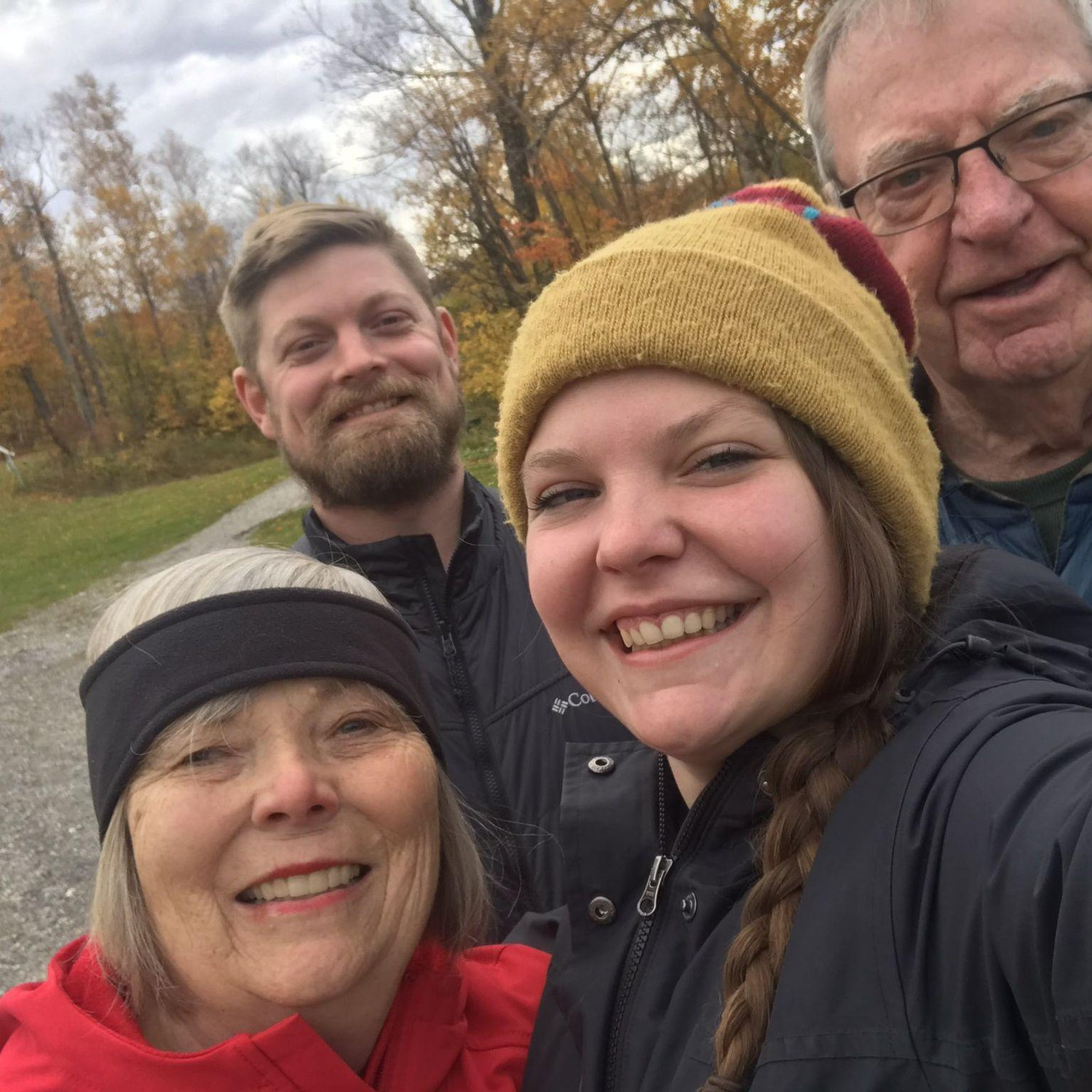 Grandpa Buck and Grandma Nancy came to Vermont as "leaf peepers"!