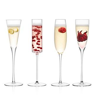 LSALulu Assorted Champagne Flutes, Set of 4