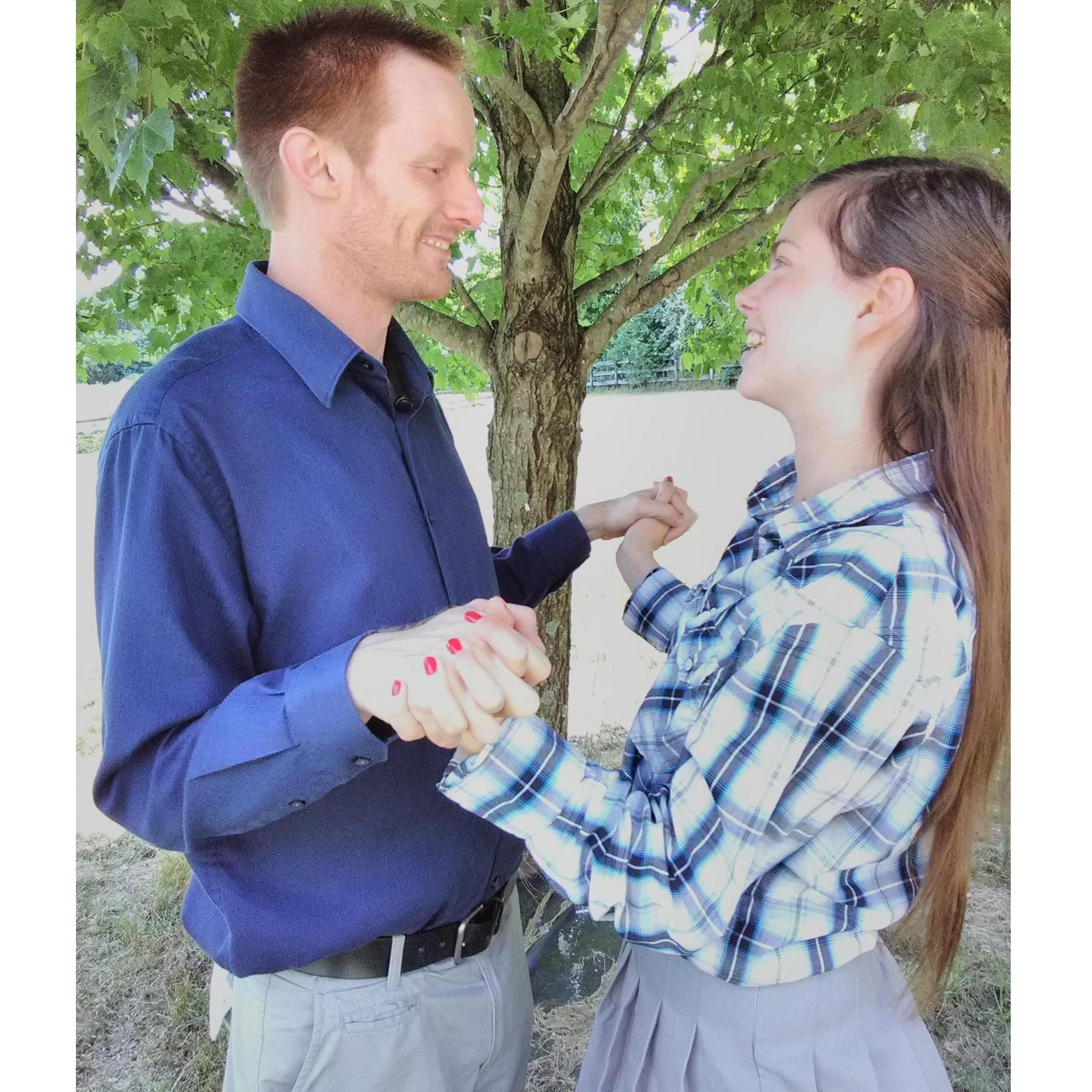 August 11th. Spontaneous photo shoot after Tedd asked my parents' blessing to date me.