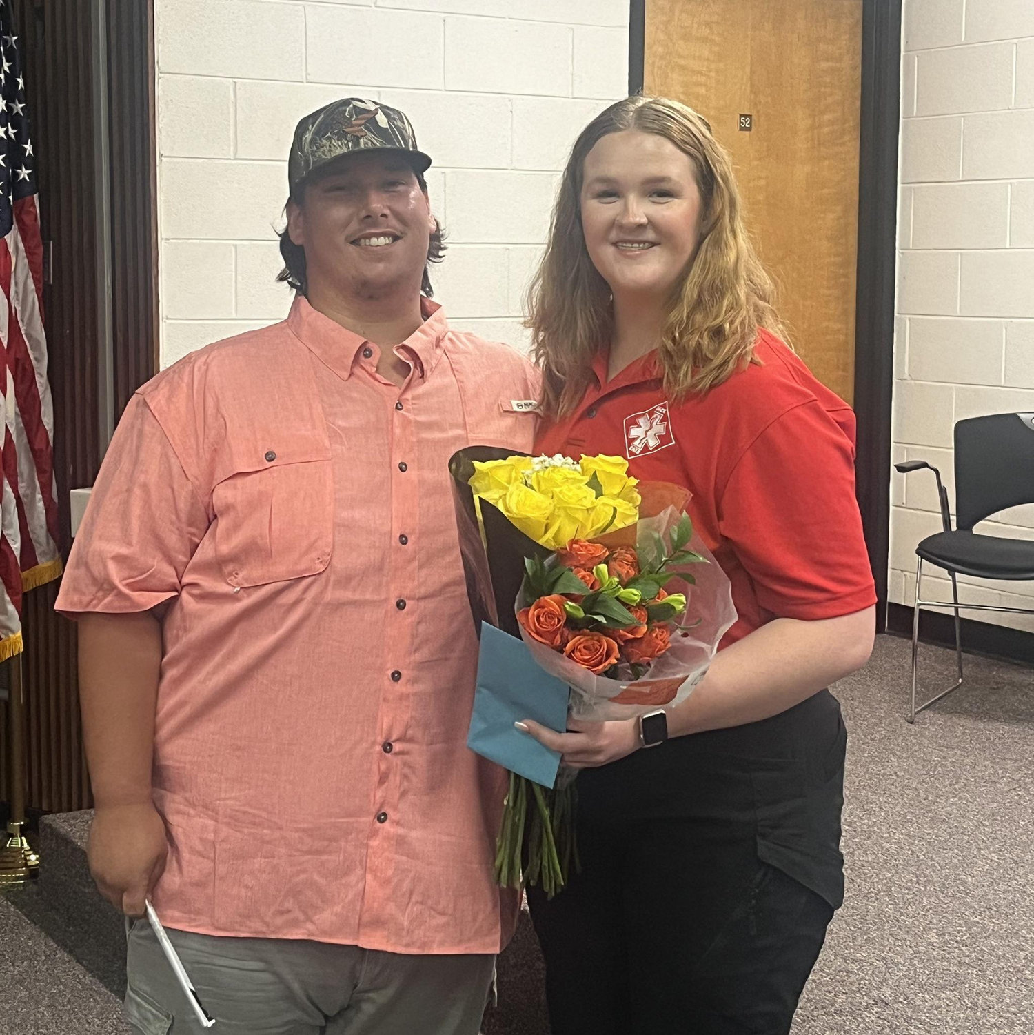 My EMT graduation with one of my biggest supporters!