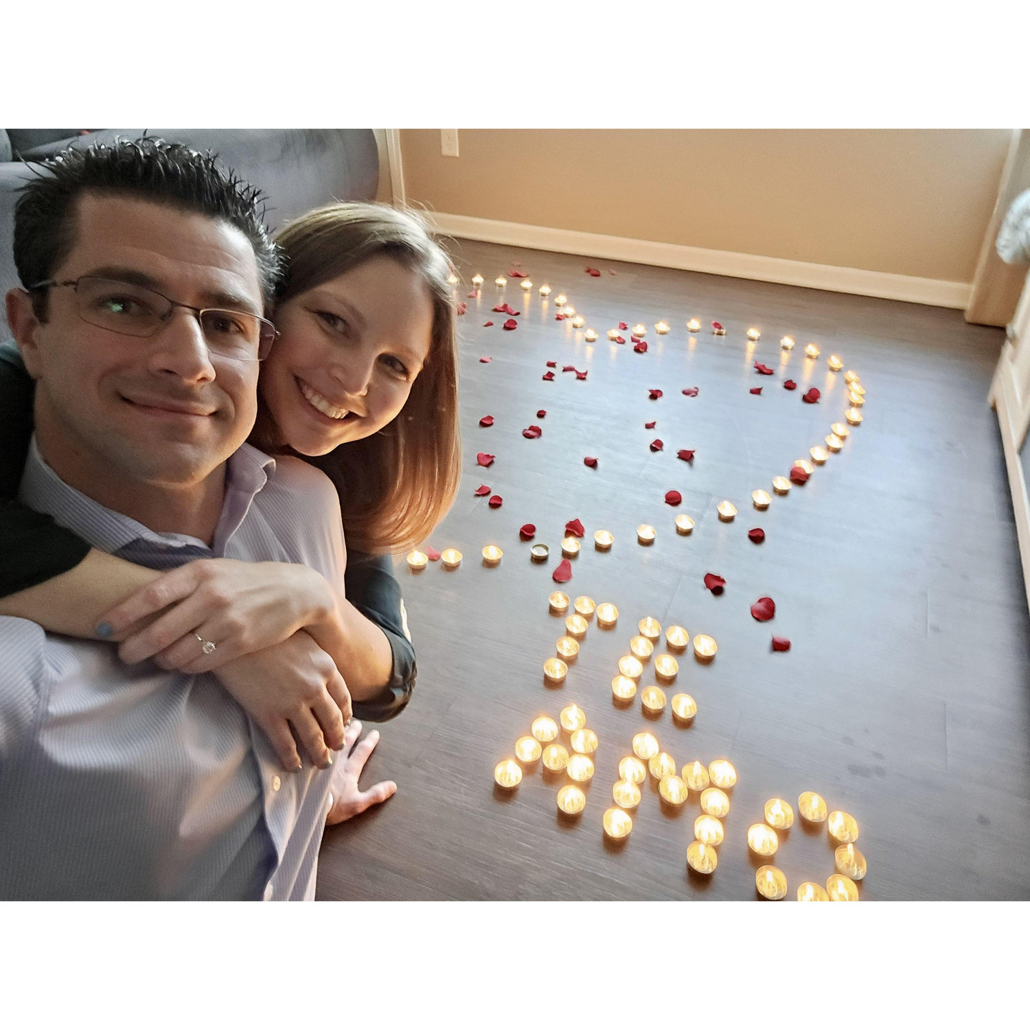 Part 4 of the proposal. This was right after he proposed!