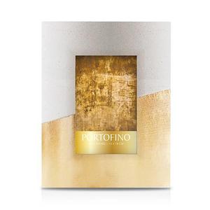 Portofino by Argento SC Gold Concrete Block Frame, 5" x 7"