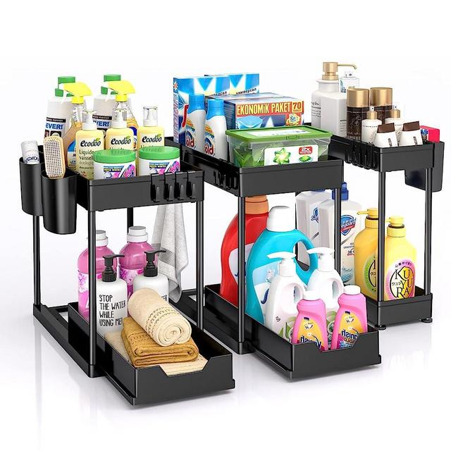 ELYPRO Coffee Mug Organizers and Storage, Kitchen Cabinet Shelf Organizer - Cupboard and Pantry Organization, Expandable Stackable Gadget for Tea