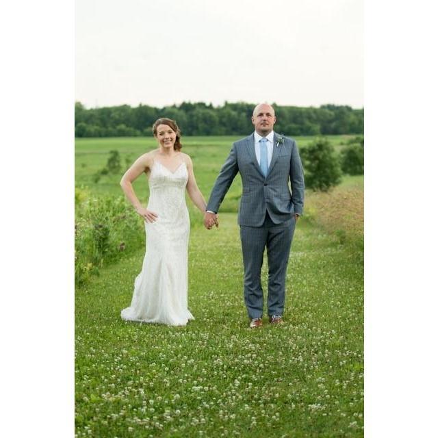 Obligatory shot in the field thanks to Angie at Four Lakes Photography