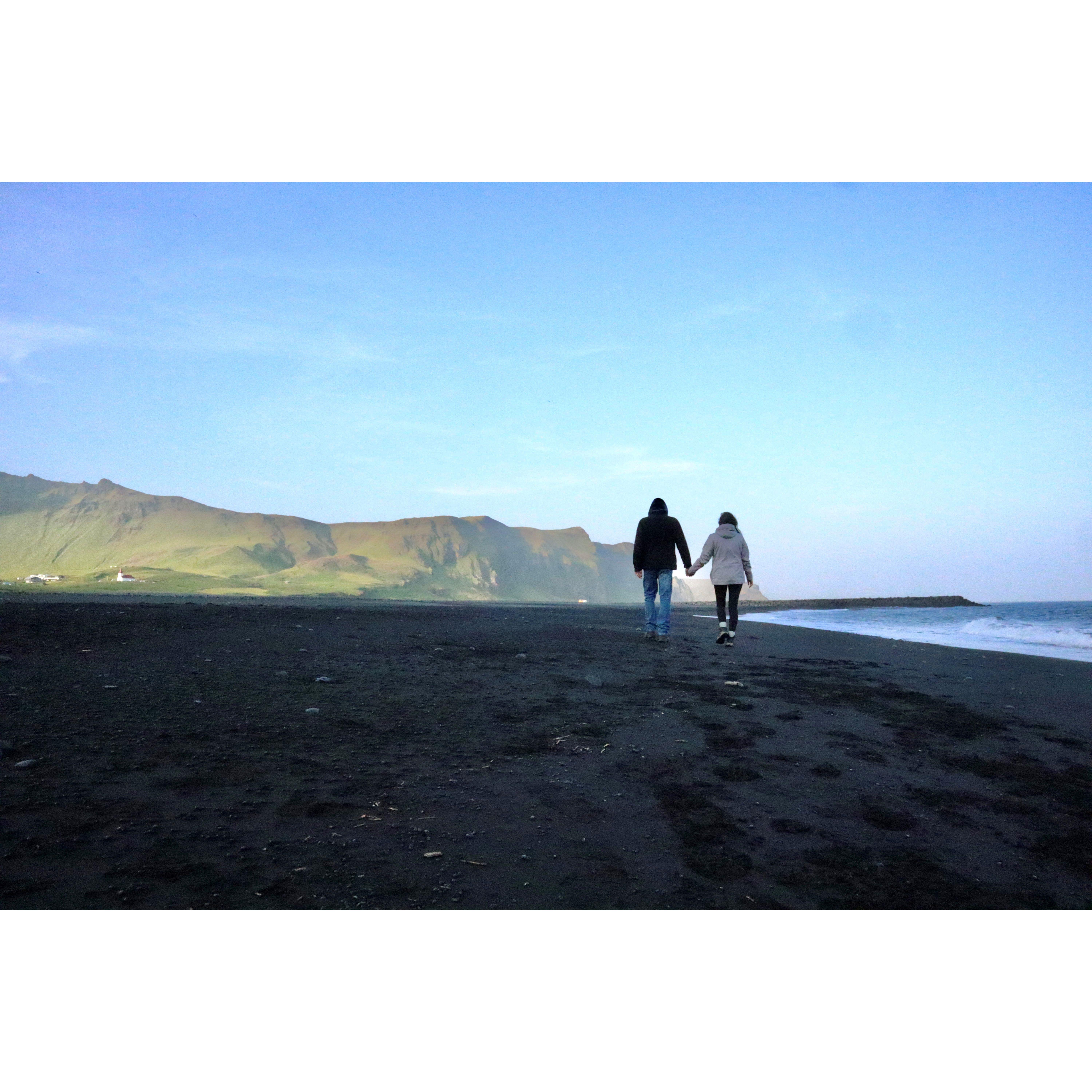 Black Beach Vik, Iceland - June 2021