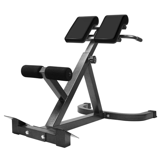 SUCXDZQ Roman Chair Back Extender - Angle & Height Dual Adjustable Hyperextension Bench for Home Gym - Adjustable Back Exercise Machine