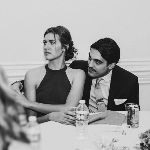 At Jess and Matt's wedding.