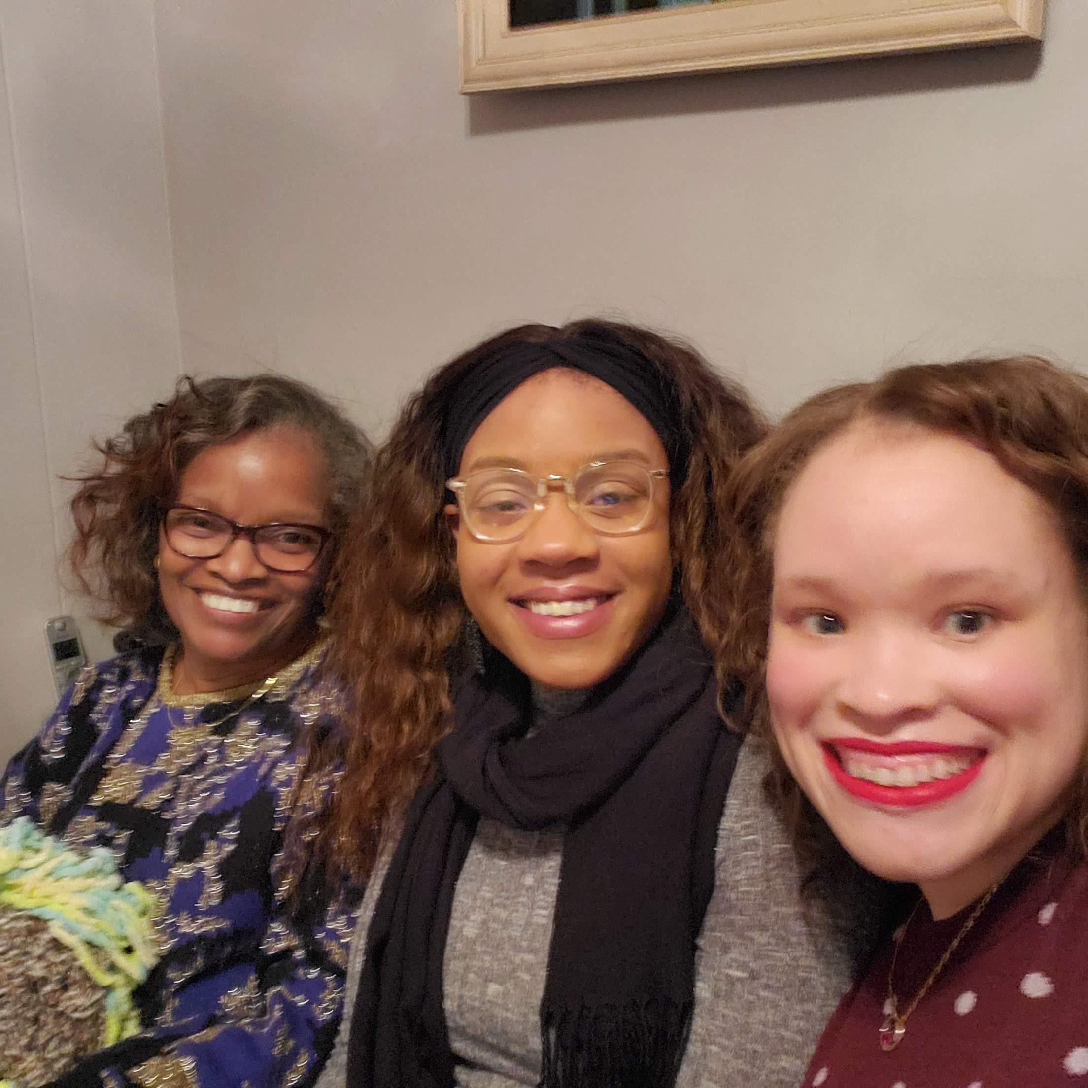 The Fields Girls. My mom (Debra) and sister (Marjani). So grateful for their love and support. 