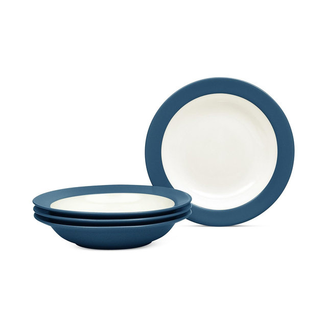 Noritake Colorwave Pasta/Rim Soup Bowls, Set of 4