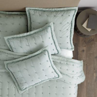Halle Pickstitch Quilted Sham - Euro