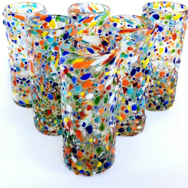'Confetti Rocks' Tequila shot glasses (set of 6)