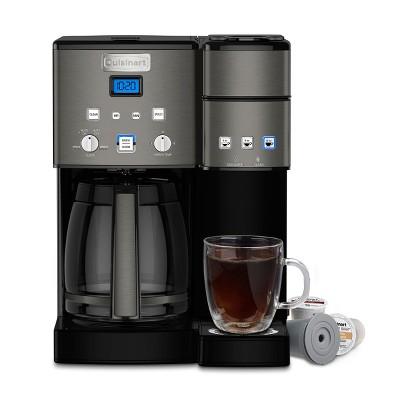 Cuisinart Combo 12 Cup and Single Serve Coffee Maker - Ss-15 - Black Stainless