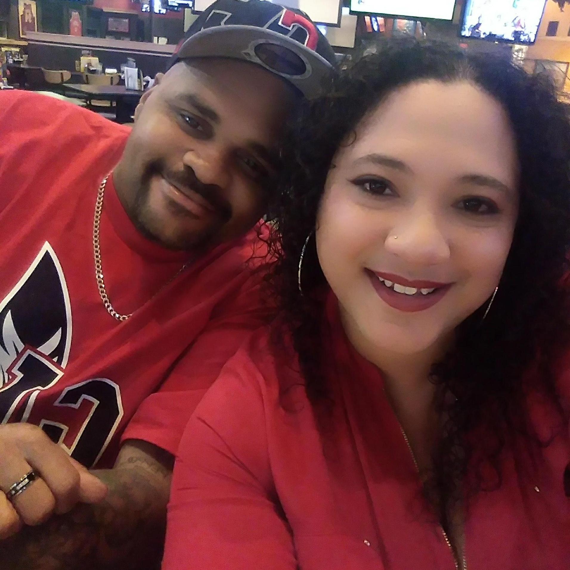 What couple doesn't look good in matching red? ;-)