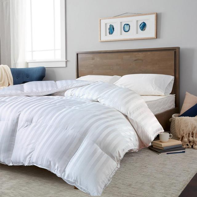 100% Cotton Duraloft Down Alternative Comforter (Full/Queen)White - Blue Ridge Home Fashions
